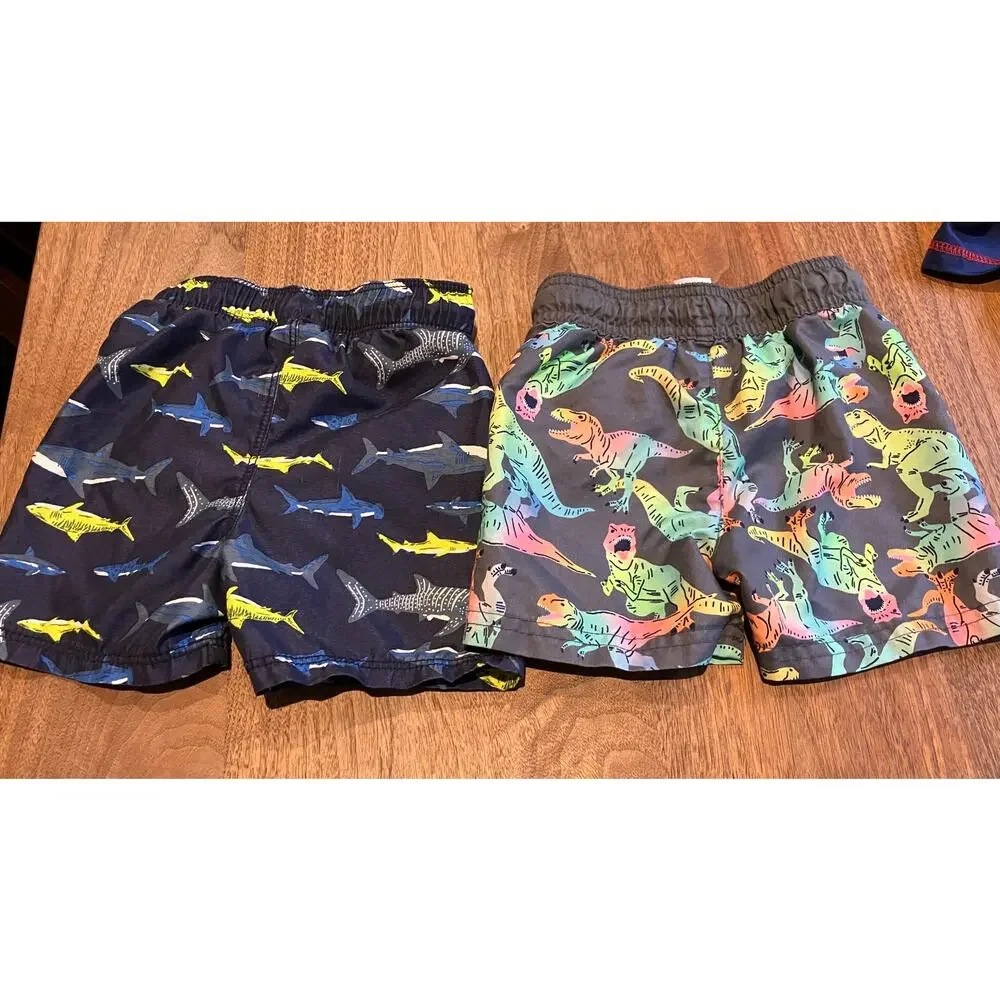Boys Swim Trunks Rash Guard Lot 18M, 18-24M, Swiggles, Old Navy, Cat‎ & Jack